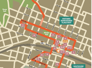 Public art biking tour in Flagstaff