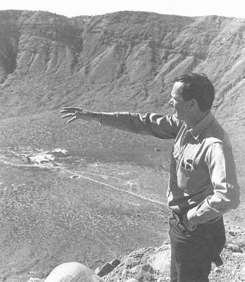 gene shoemaker at meteor crater