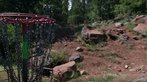 Mc Pherson Disc Golf Course basket