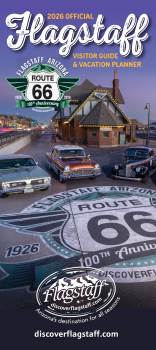 front cover of the Flagstaff visitor guide