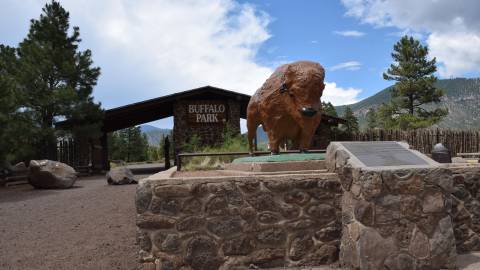 Entrance to Buffalo Park in Flagstaff, AZ