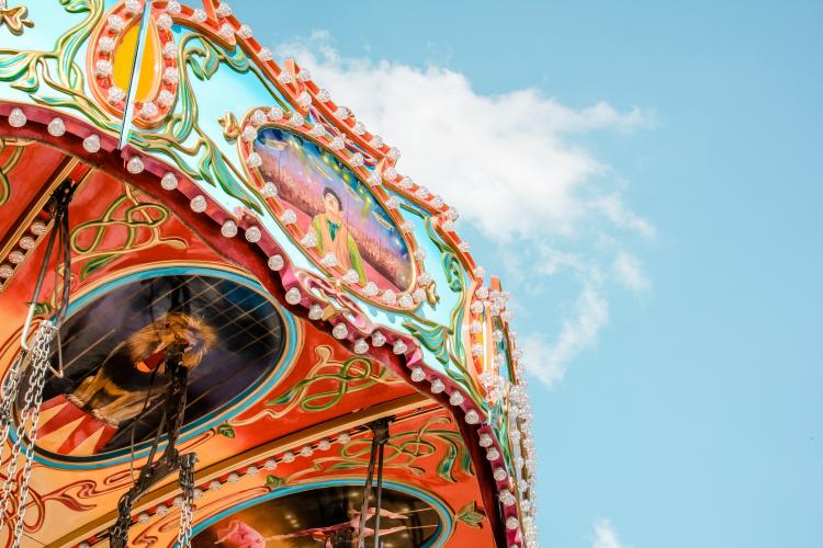 A carnival ride at the Coconino County Fair.