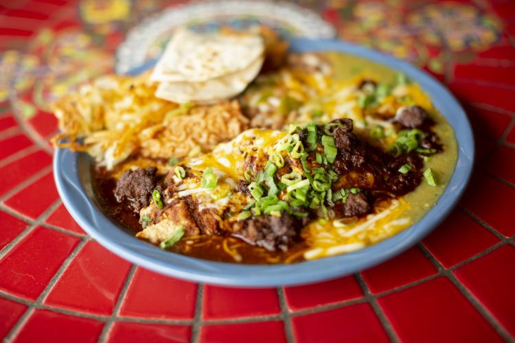 plate of mexican food