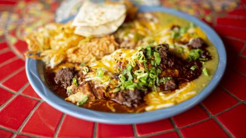 plate of mexican food