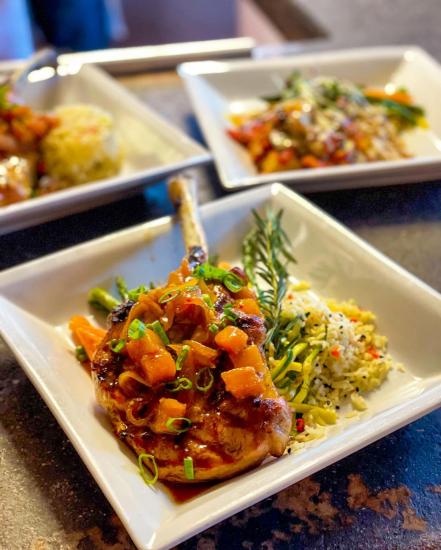 Three different dishes from Josephine's Modern American Bistro in Flagstaff.