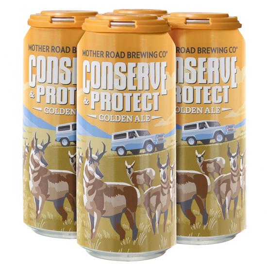 Mother Road Brewing Conserve and Protect Golden Ale cans