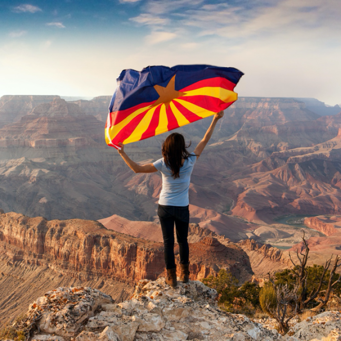 Outdoor Momcation Arizona Flag