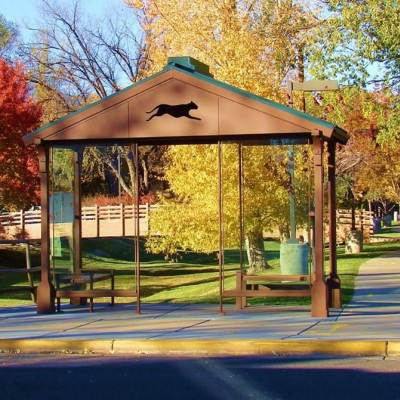 Mountain line bus stop