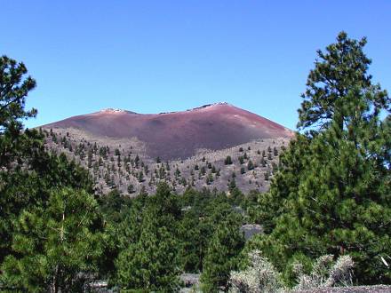 The Sunset Crater in Flagstaff, AZ.