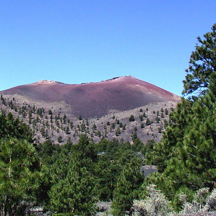 The Sunset Crater in Flagstaff, AZ.