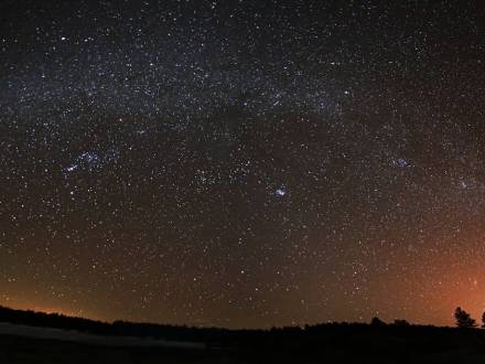 Starry night sky in Flagstaff, AZ